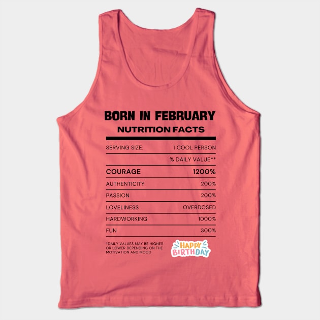 Born in february Tank Top by EMCO HZ 